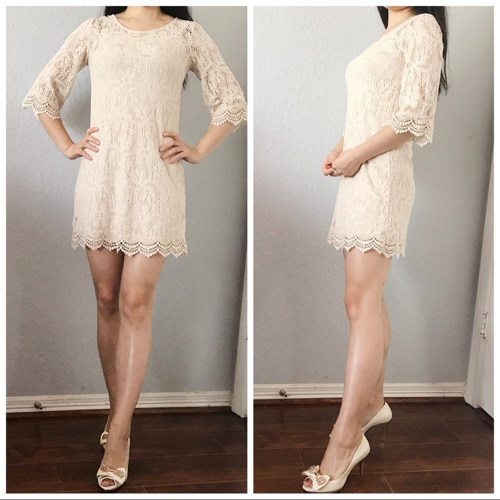 HM lace dress with slip